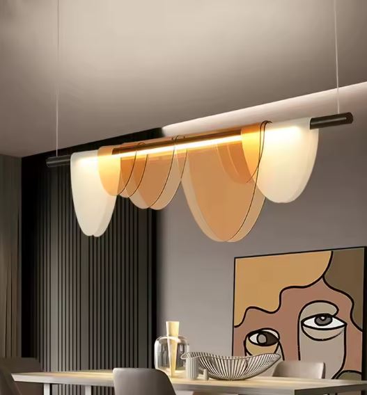 Acrylic Amber Chandelier for Dining