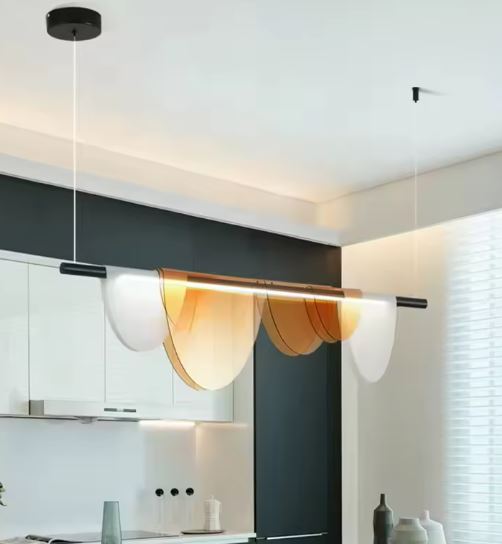 Acrylic Amber Chandelier for Kitchen