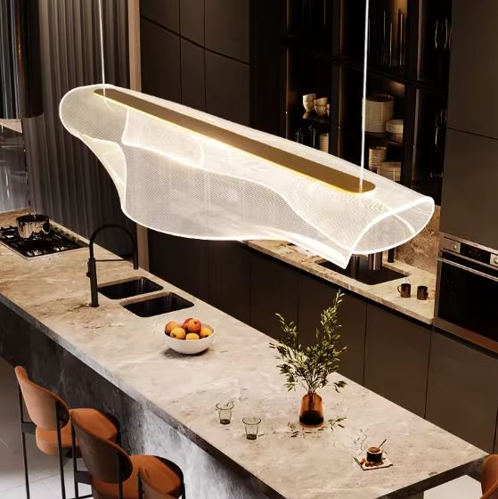 Acrylic Linear Dining Chandelier