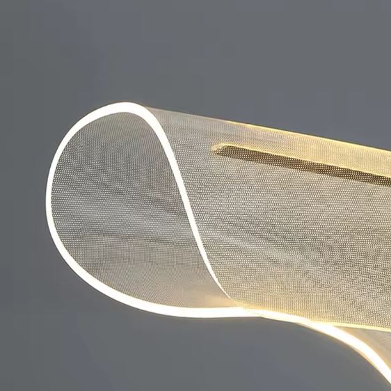 Acrylic Linear Dining Chandelier details