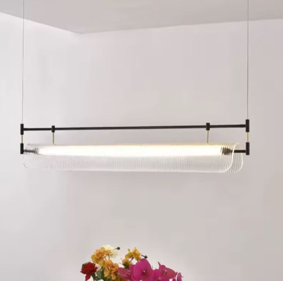 Architectural Fluted Glass Chandelier for dining Architectural Fluted Glass Chandelier for dining