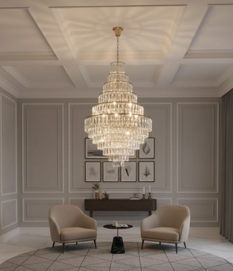 Brass Regal Chandelier