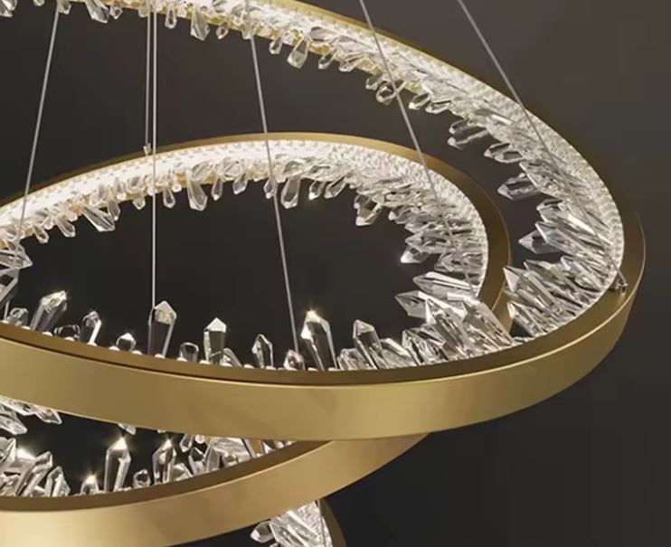 Concentric Crystal Chandelier