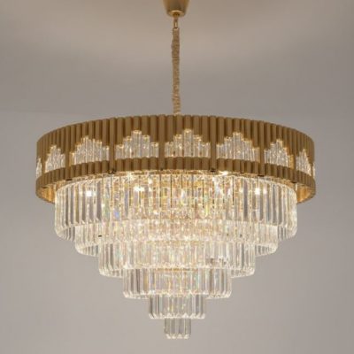 Crystal Gold Chandelier Light