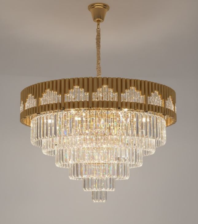 Crystal Gold Chandelier Light