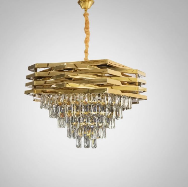Gold Crystal Chandelier