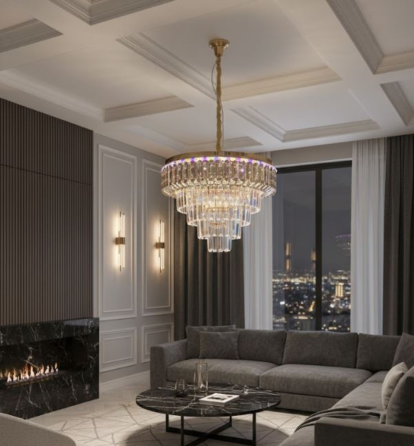 RGB Crystal LED Chandelier Light