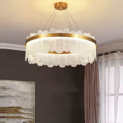 80cm Glass LED Chandelier