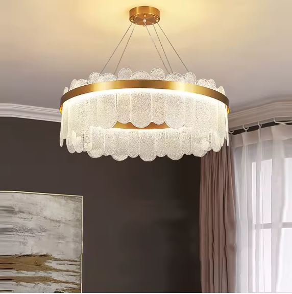 80cm Glass LED Chandelier