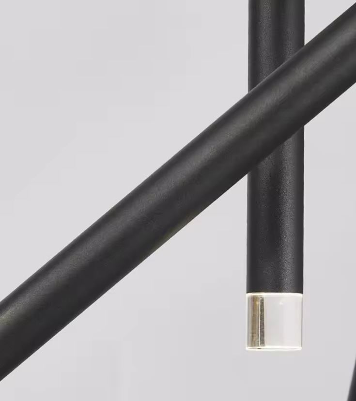 18 Light Kinetic Sticks Geometric Chandelier details