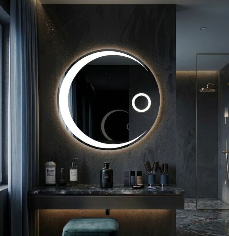 3 in 1 Moon LED Vanity Mirror