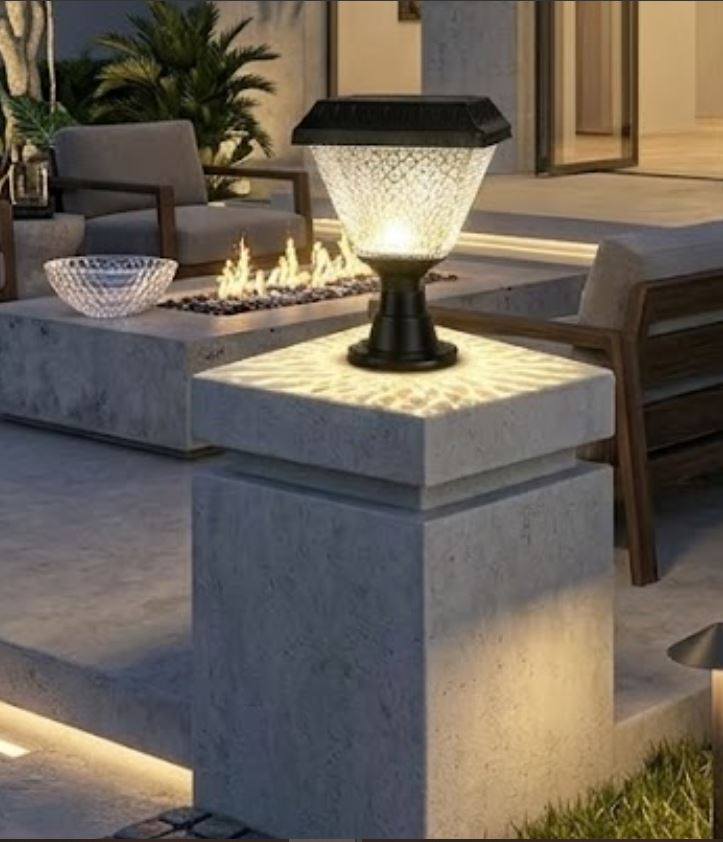 Diamond Solar Pillar Lamp