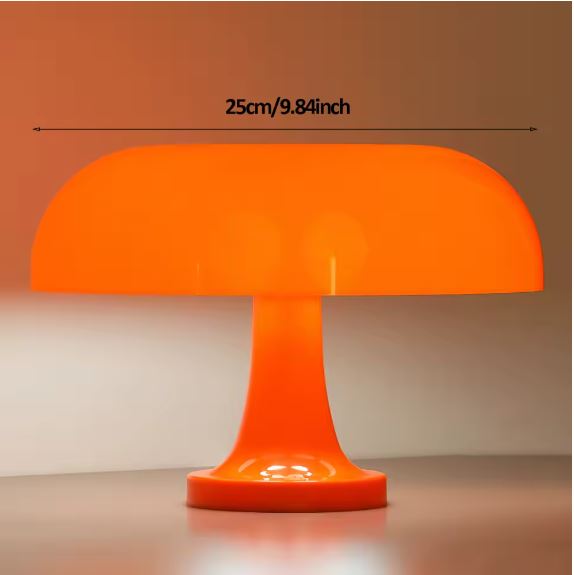 Orange Mushroom Table Lamp size