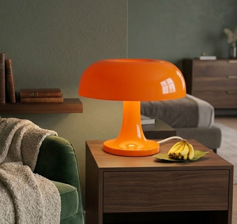 Orange Mushroom Table Lamp