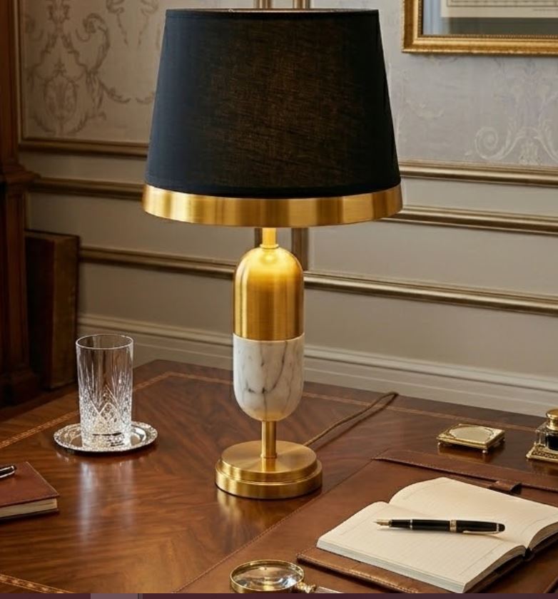 Capsule Marble Table Lamp