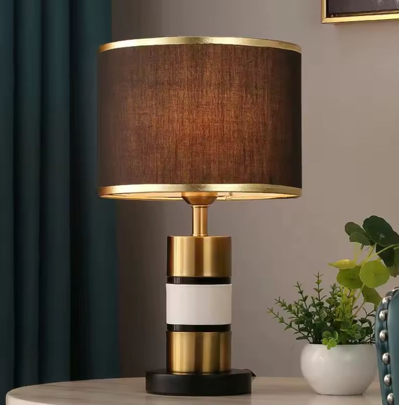 Cylindrical Table Lamp for Bedroom
