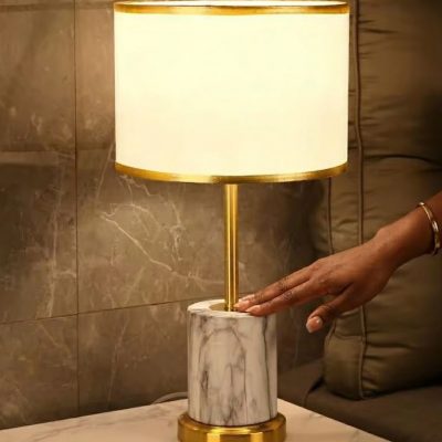 Marble Base Bedside Table Lamp