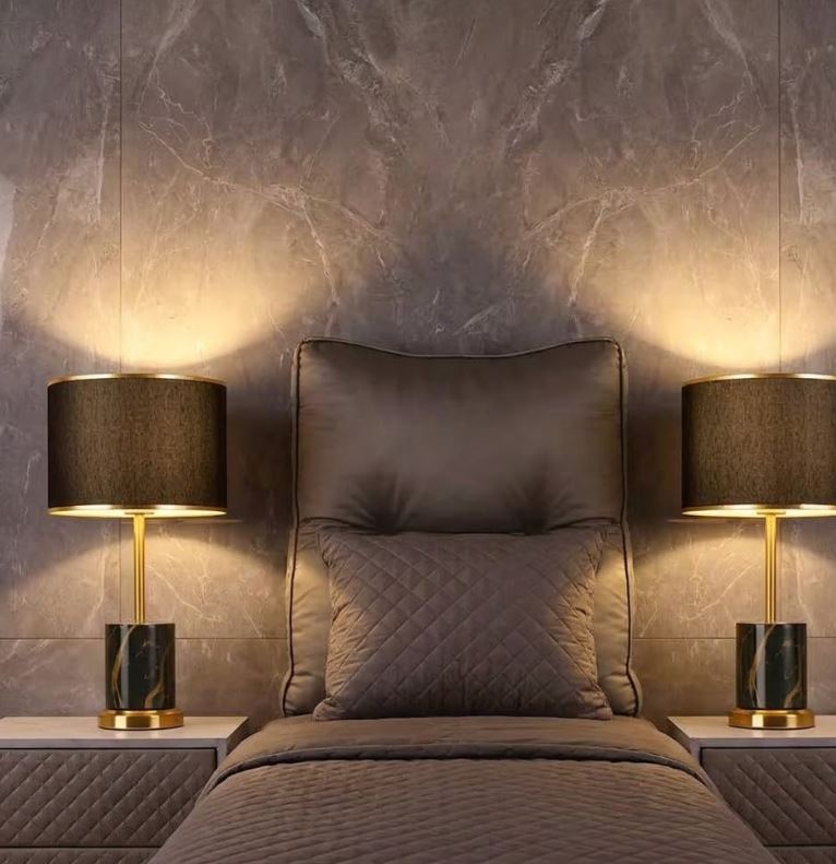 Marble Base Bedside Table Lamp