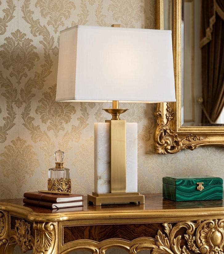Marble Bedside Table Lamp