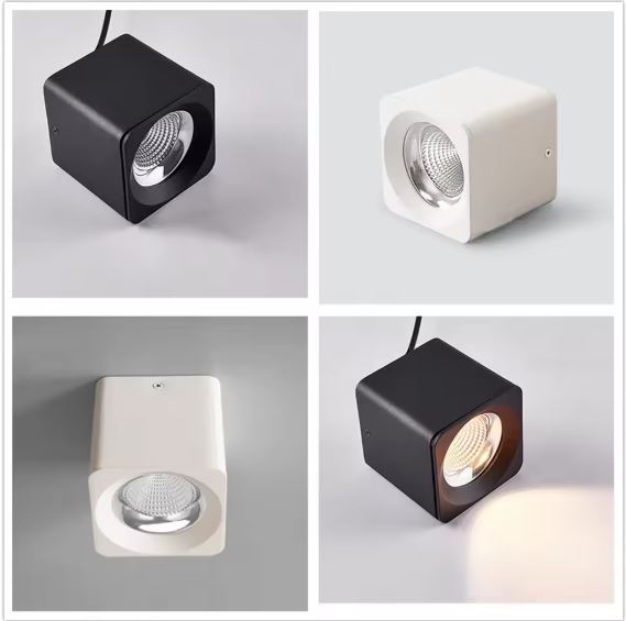 Quality COB Surface Downlight white black