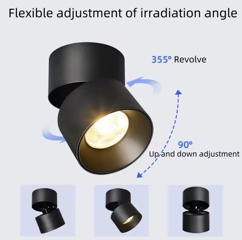 Rotatable Cylindrical Surface Spotlight 360