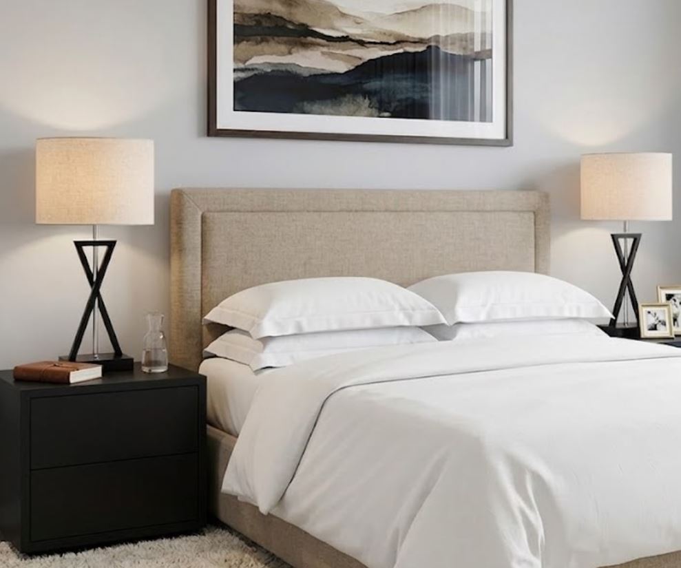 X Geometric Bedside Table Lamp