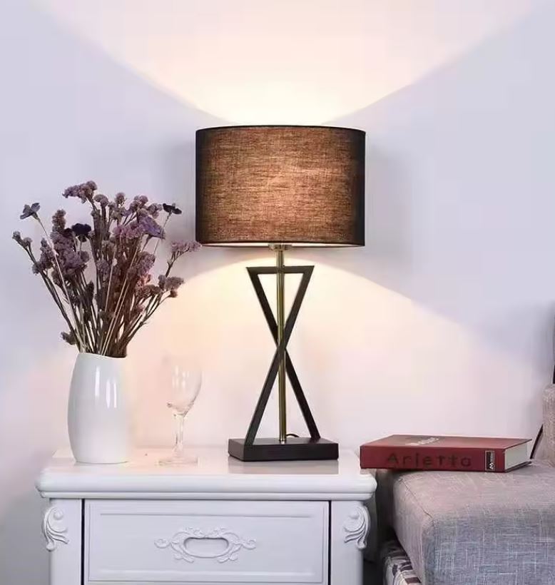 Geometric Bedside Table Lamp