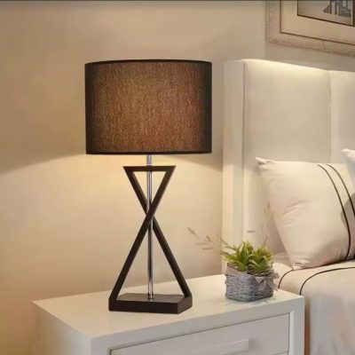 X Geometric Bedside Table Lamp