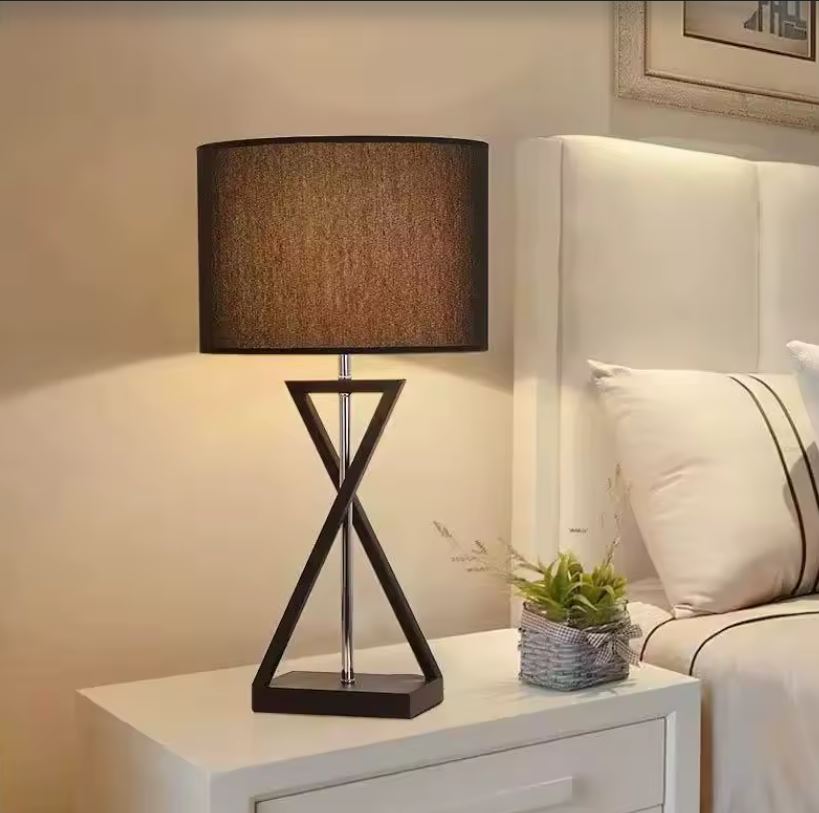X Geometric Bedside Table Lamp