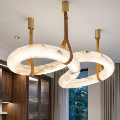 Alabaster Infinity Pendant Chandelier