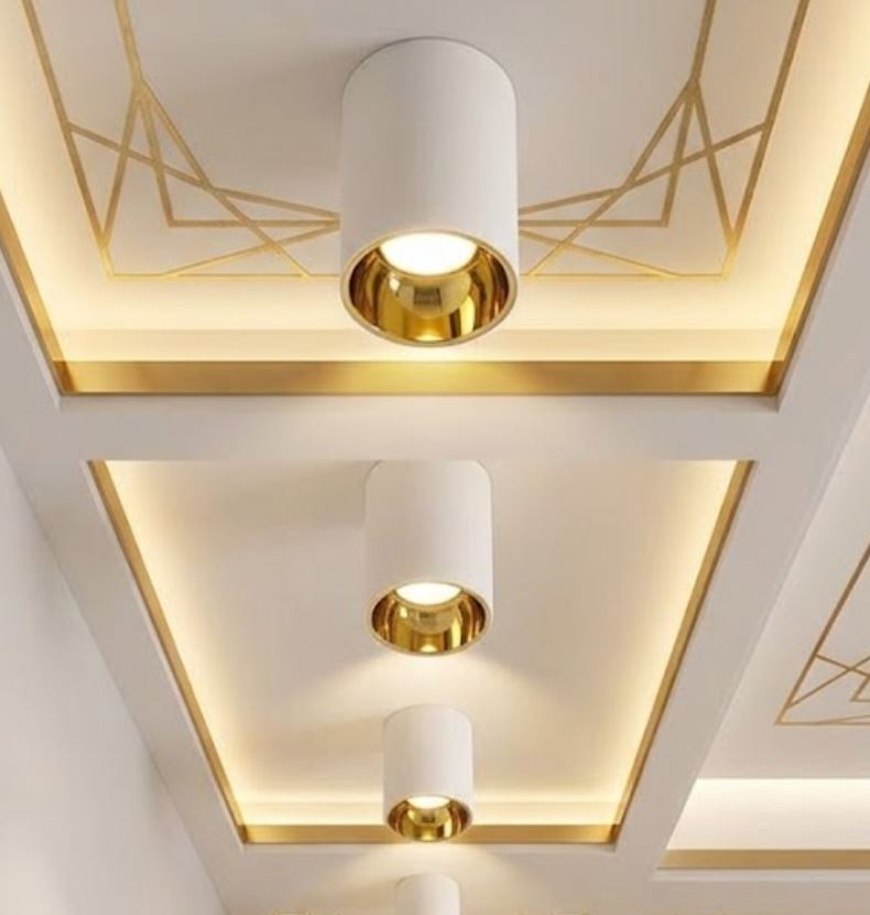 Black Surface-Mounted Downlight