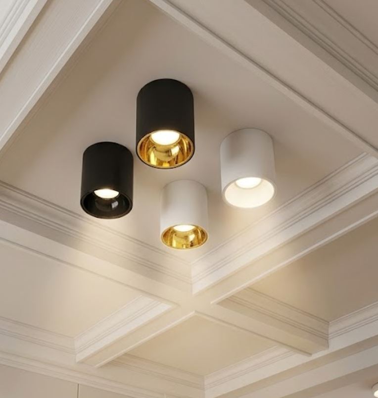Black and Gold Surface-Mounted Cantilever