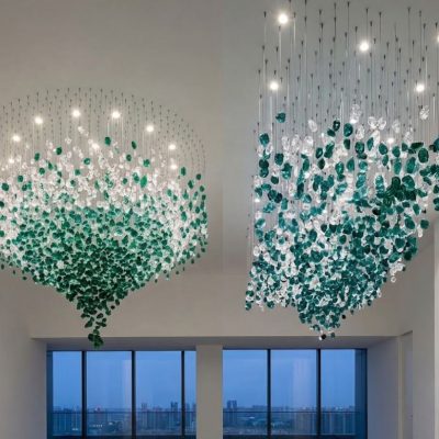 Customizable Ice Stone Chandelier