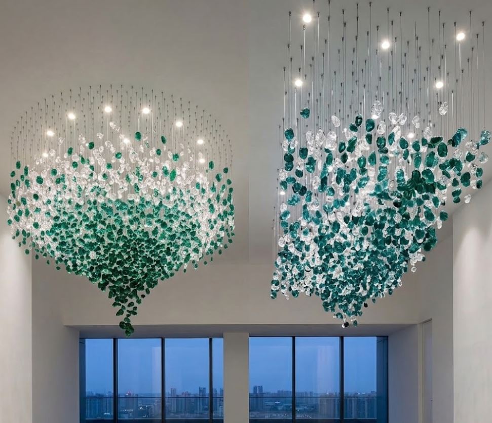 Customizable Ice Stone Chandelier
