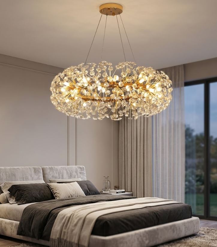 Dandelion Crystal Chandelier Light Circle