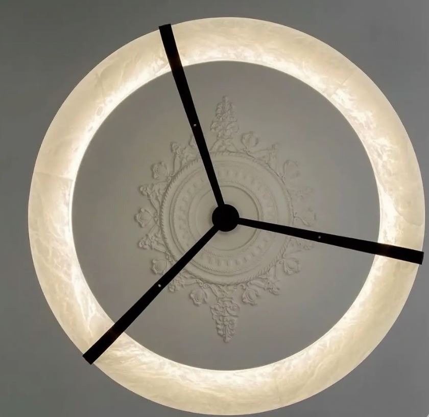 Modern Alabaster Pendant Chandelier single