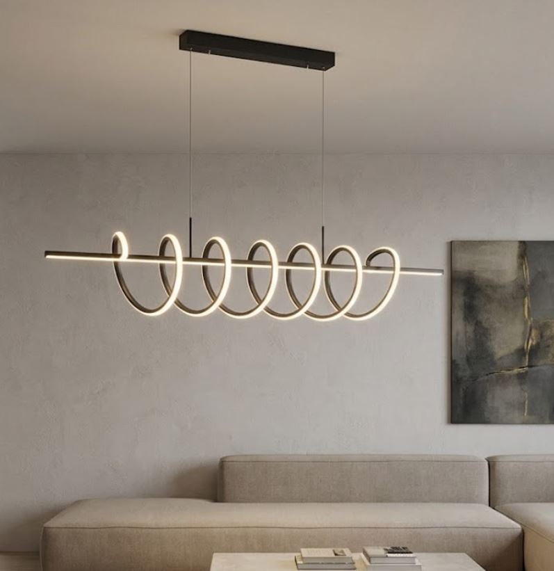 Modern Spiral LED Chandelier