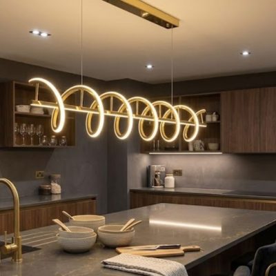 Modern Spiral LED Pendant Chandelier Light