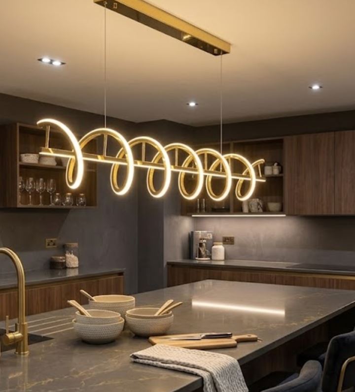 Modern Spiral LED Pendant Chandelier Light
