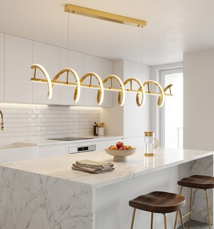Modern Spiral Pendant Chandelier