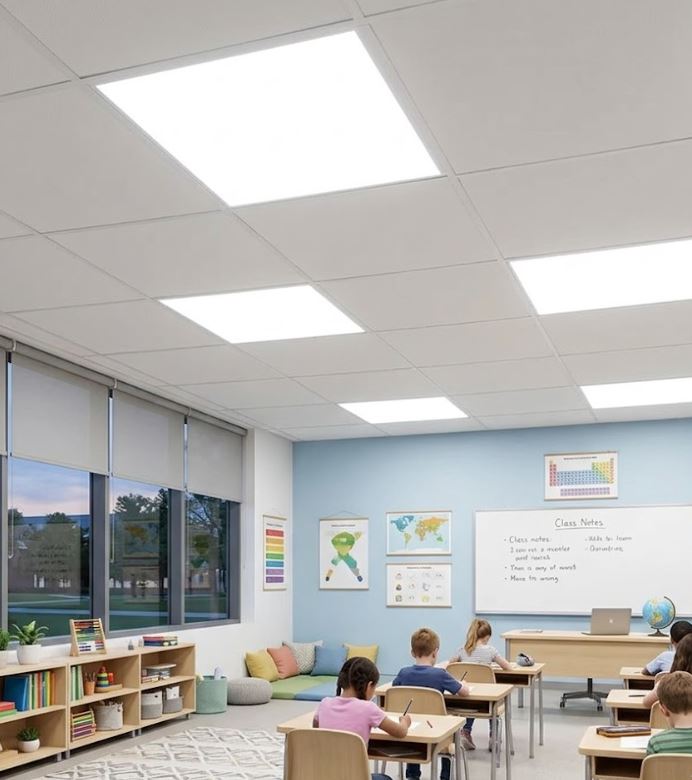 Modular Surface Panel Light Fitting Classroom