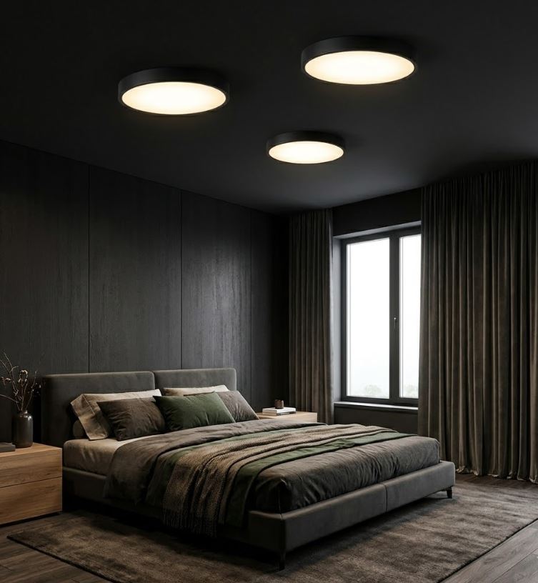 Super Bright 42W Ceiling Light Black