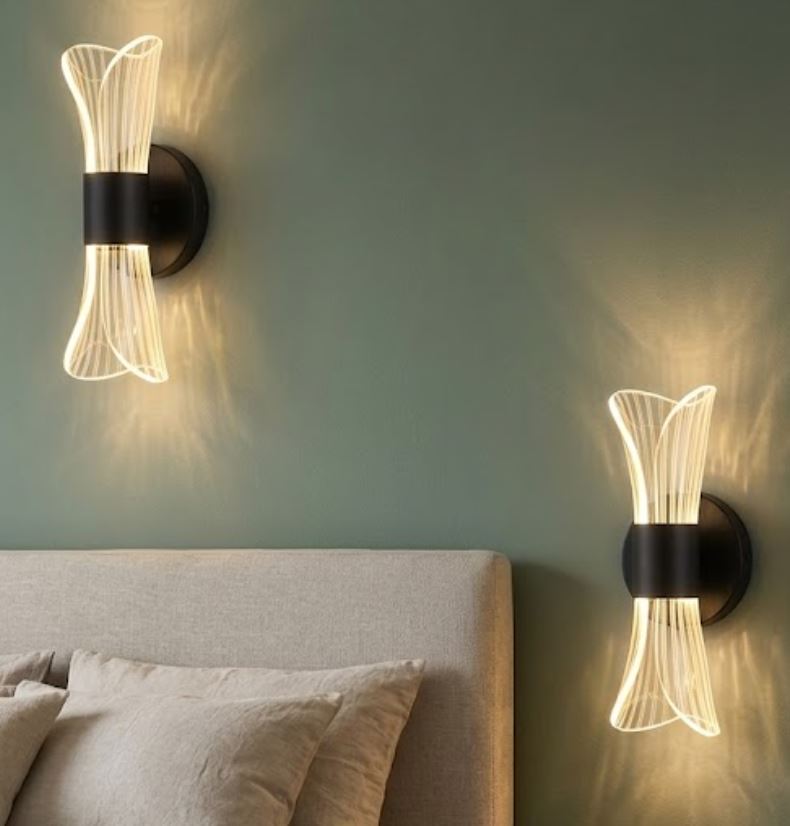 Acrylic LED Wall Lamp Black Acrylic LED Wall Lamp Black