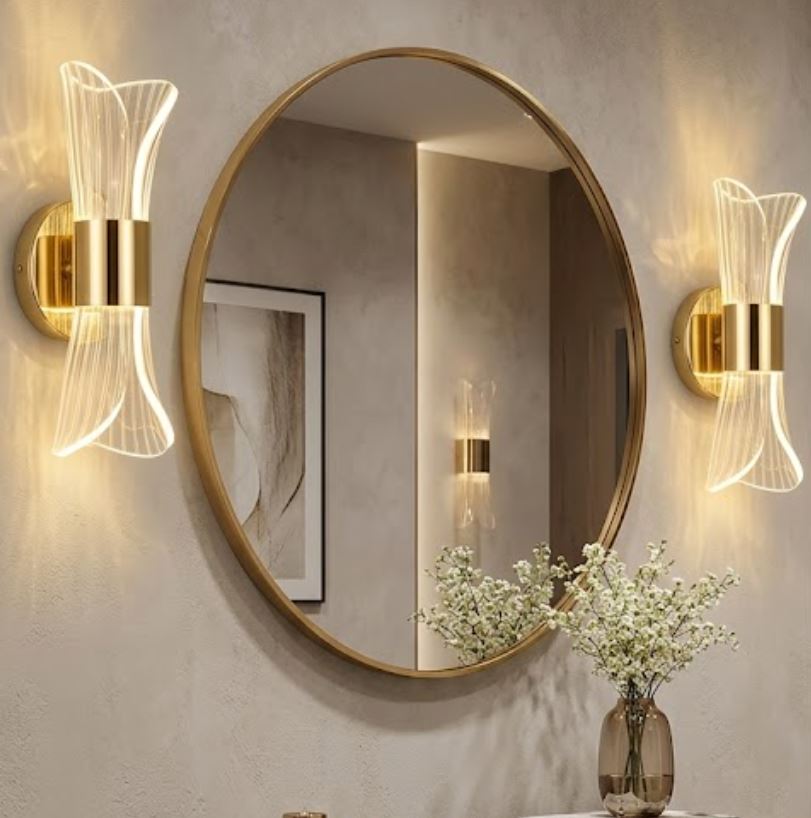 Acrylic Wall LED Lamp Gold Acrylic Wall LED Lamp Gold