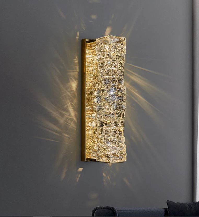 K9 Crystal Wall Lamp Gold K9 Crystal Wall Lamp Gold