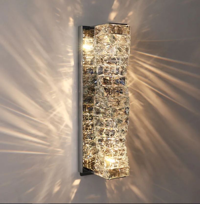 K9 Crystal Wall Light Silver K9 Crystal Wall Light Silver