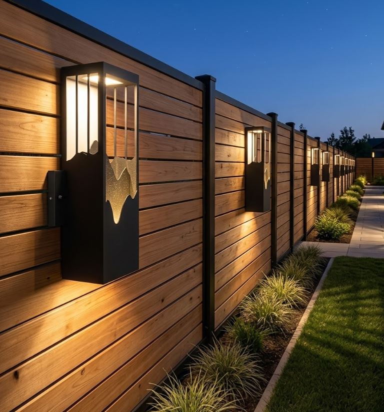 Mountain Pattern LED Outdoor Light