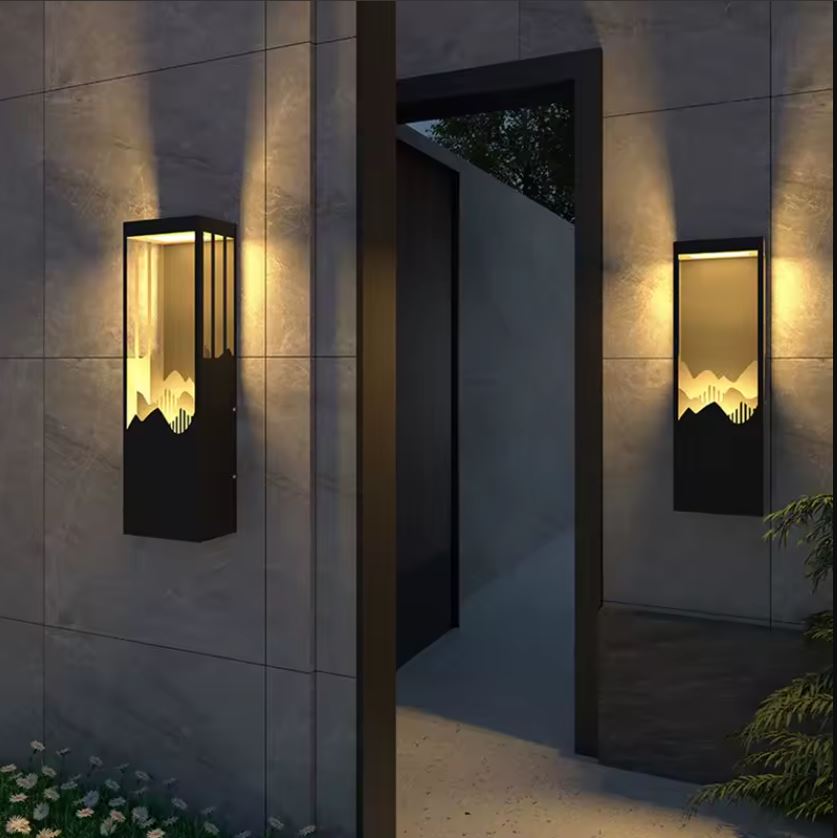 Mountain Landscape LED Outdoor Wall Lamp