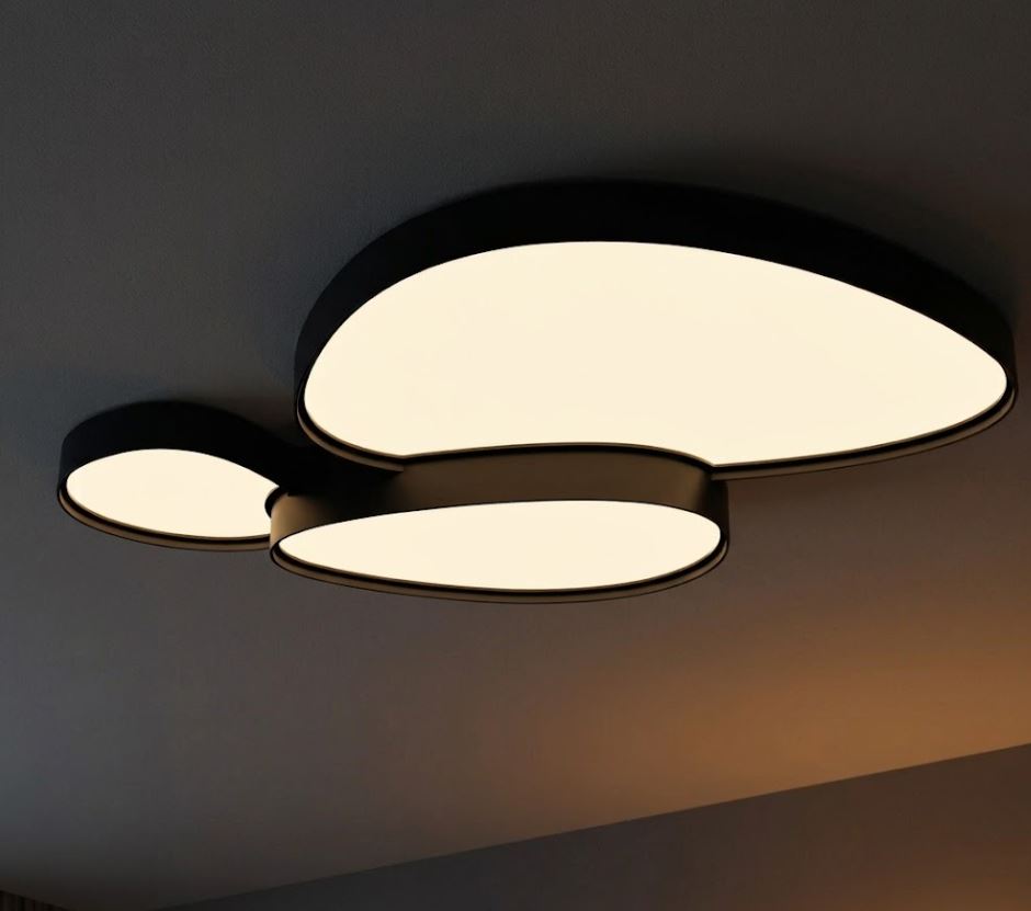 3-Piece LED Flush Ceiling Light