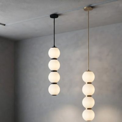 4-Globe Chandelier Drop Light For Bedside